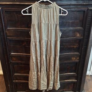 Olive Green Sleeveless Dress size M